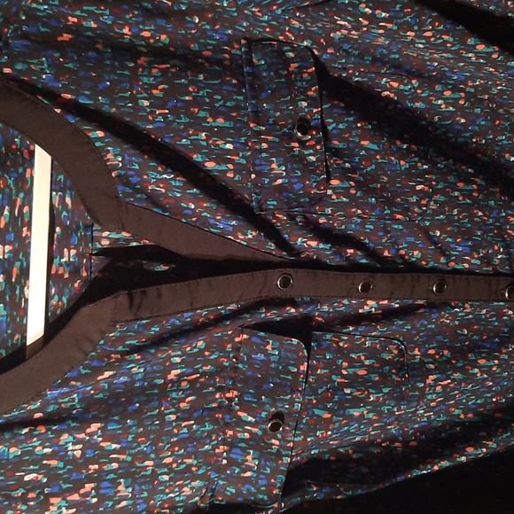 Notations Multi-Color Button Blouse - Picture 2 of 6